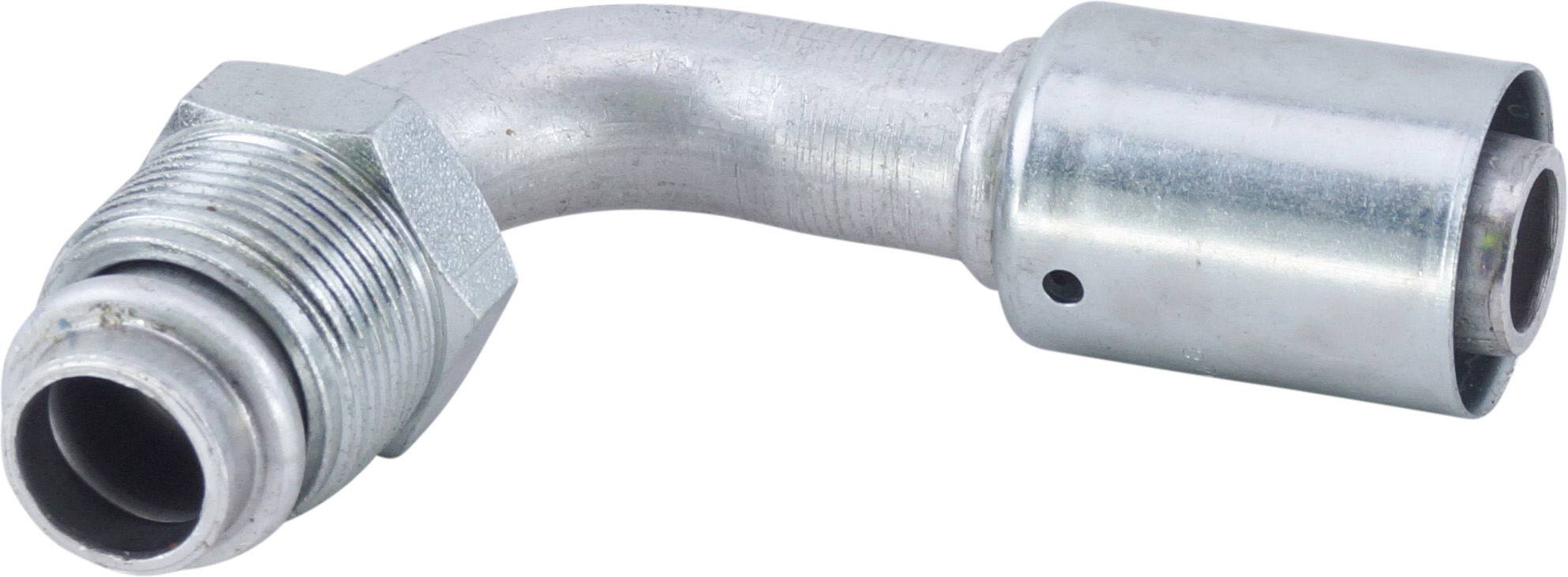 HOSE FITTING, BEADLOCK, MOR, 90 DEG, #12, ALUMINIUM, REDUCED
