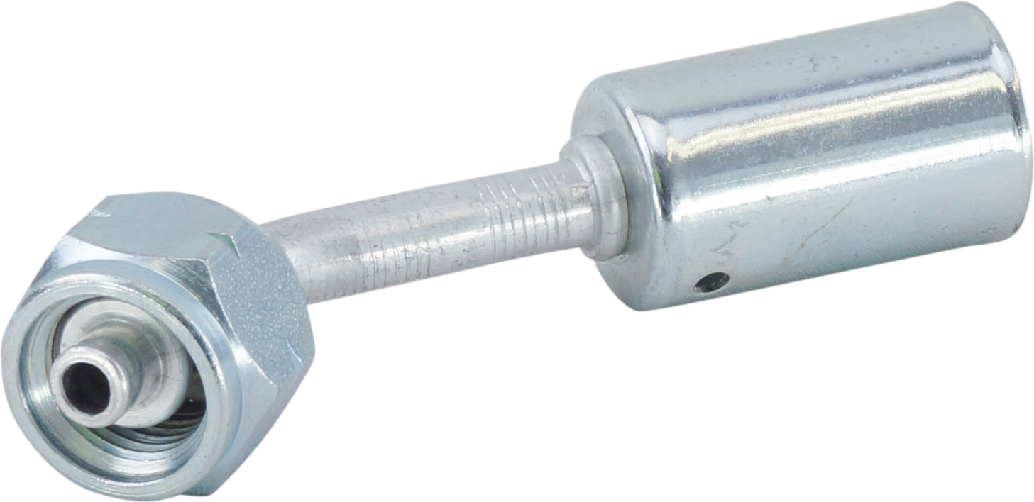 HOSE FITTING, BEADLOCK, FOR, 45 DEG, M16, #6, ALUMINIUM, STANDARD, METRIC
