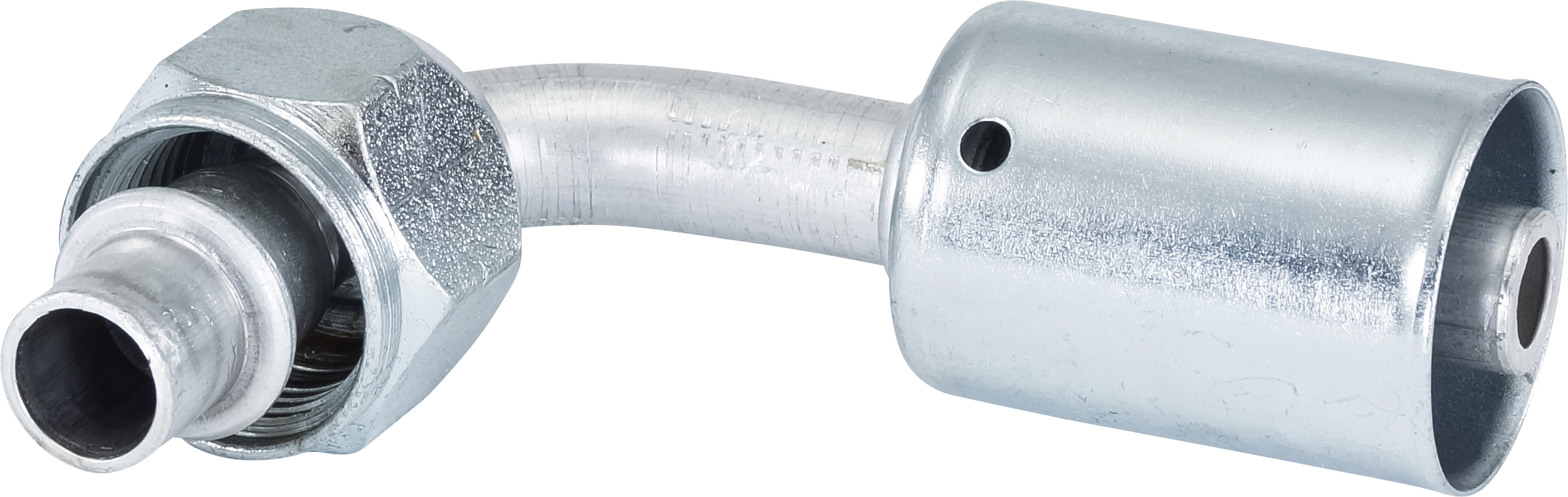 HOSE FITTING, BEADLOCK, FOR, 90 DEG, M20, #8, ALUMINIUM, STANDARD, METRIC