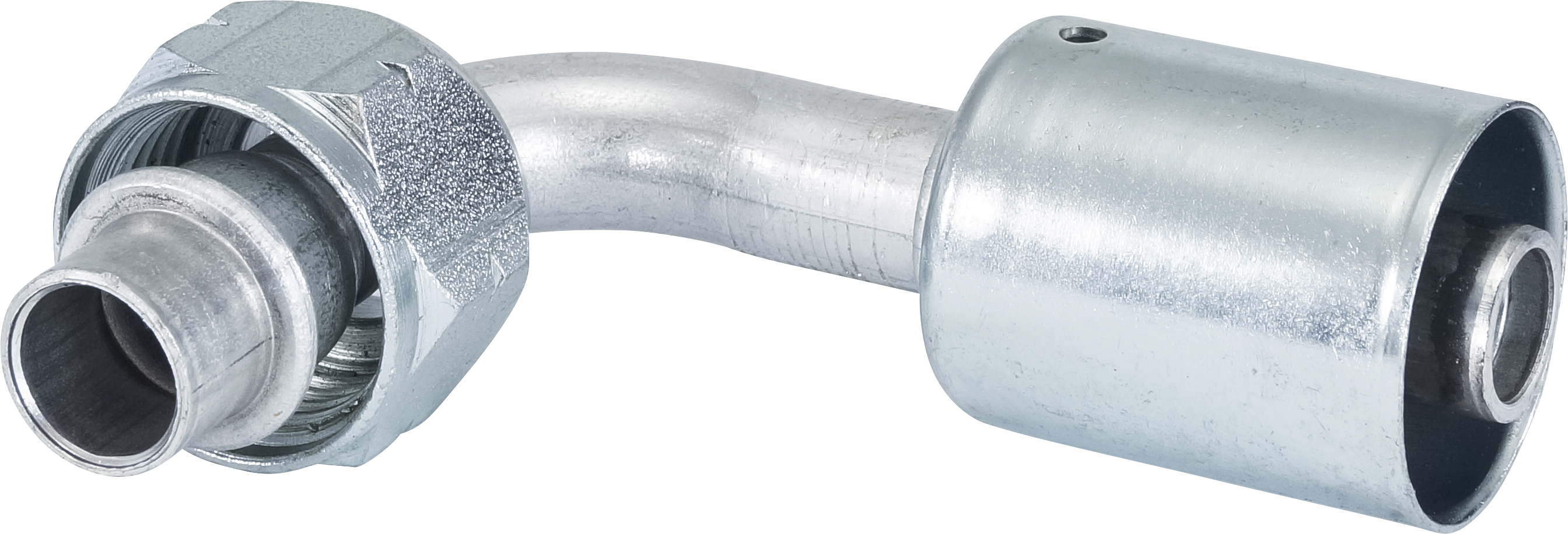 HOSE FITTING, BEADLOCK, FOR, 90 DEG, M24, #10, ALUMINIUM, STANDARD, METRIC