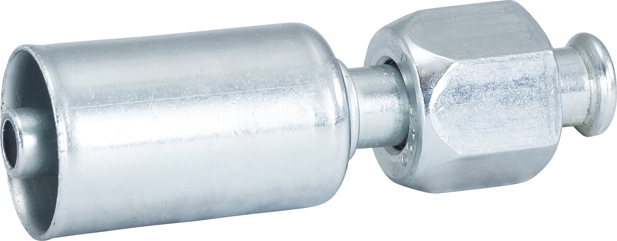 HOSE FITTING, BEADLOCK, FF, STR, #6, STEEL, STANDARD