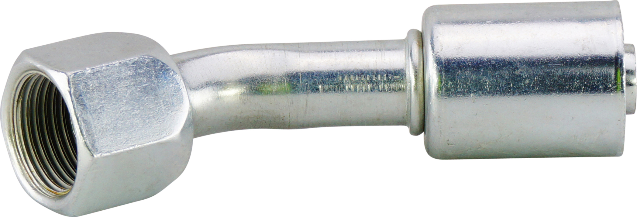 HOSE FITTING, BEADLOCK, FF, 45 DEG, #10, STEEL, STANDARD