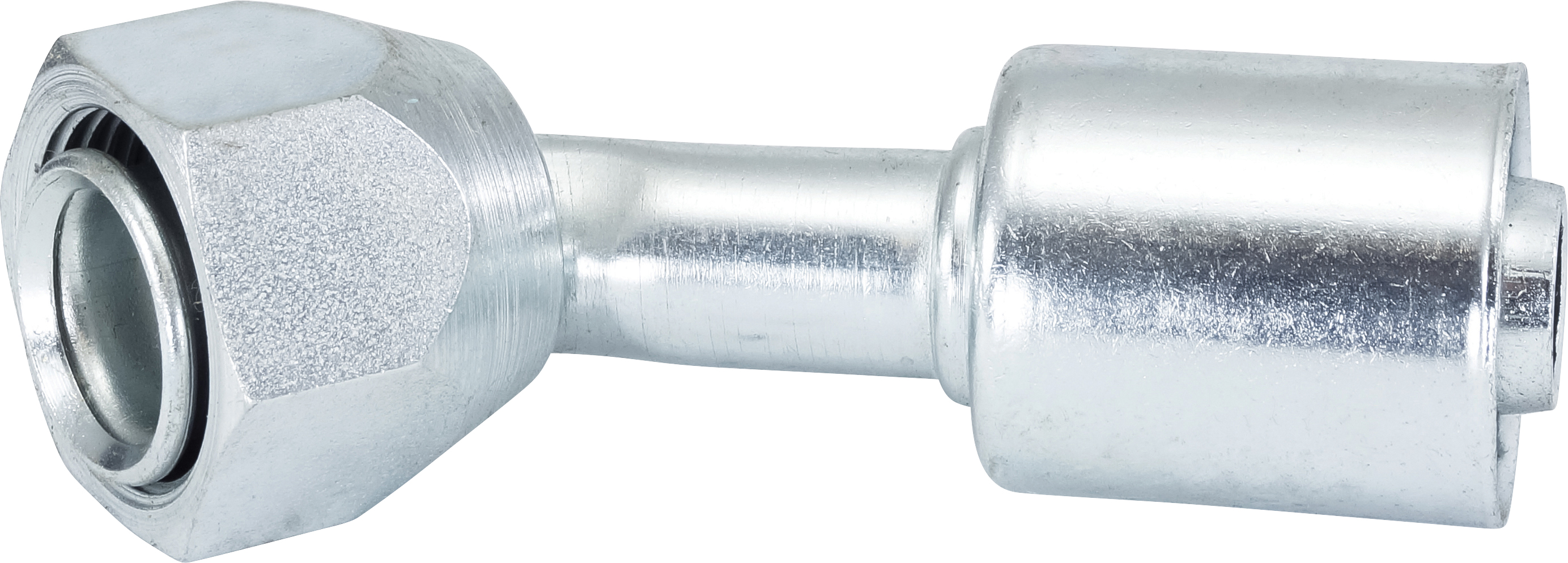 HOSE FITTING, BEADLOCK, FF, 45 DEG, #12, STEEL, STANDARD
