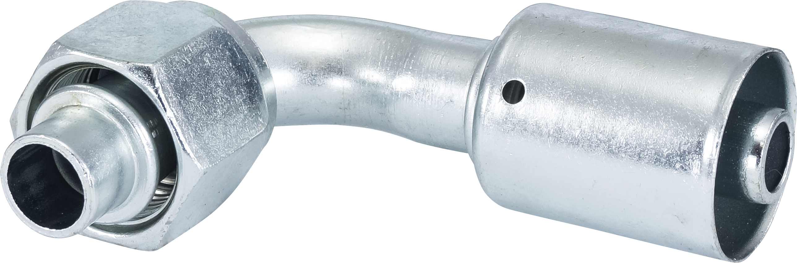HOSE FITTING, BEADLOCK, FOR, 90 DEG, #10, STEEL, STANDARD