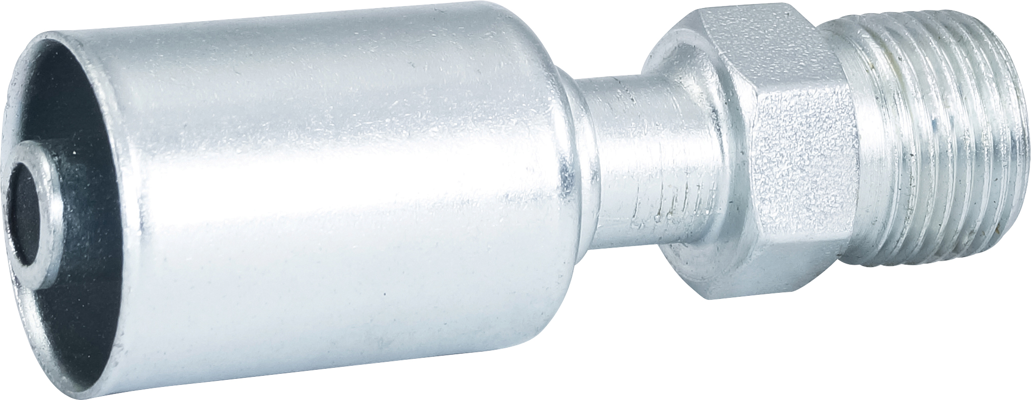 HOSE FITTING, BEADLOCK, MIO, STR, #8, STEEL, STANDARD