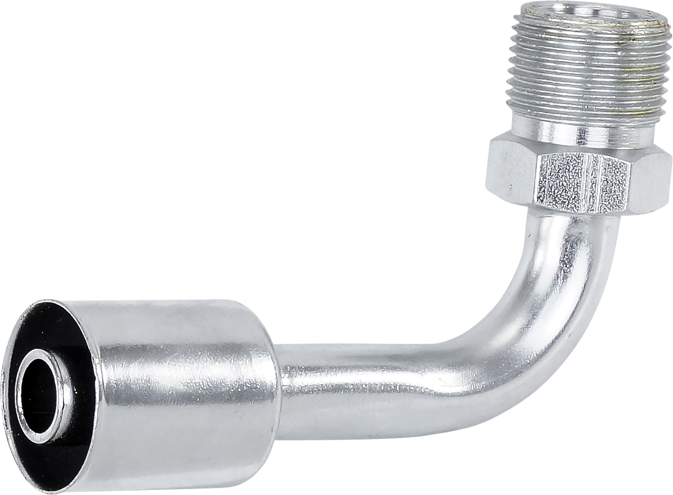 HOSE FITTING, BEADLOCK, MIO, 90 DEG, #12, STEEL, STANDARD
