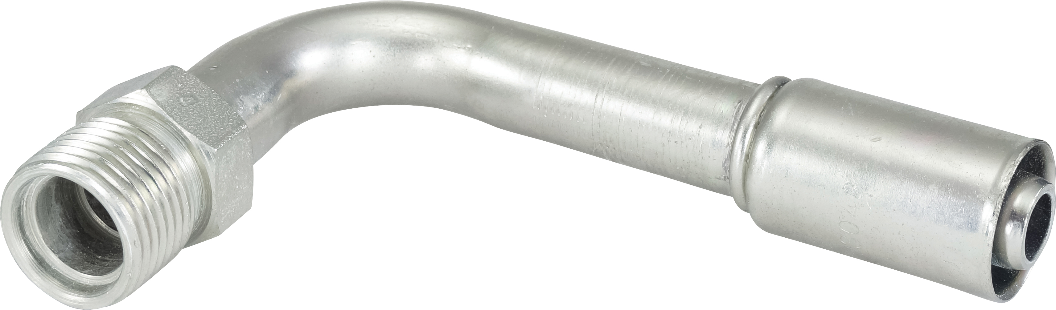 HOSE FITTING, BEADLOCK, MIO, 90 DEG, #10, STEEL, REDUCED
