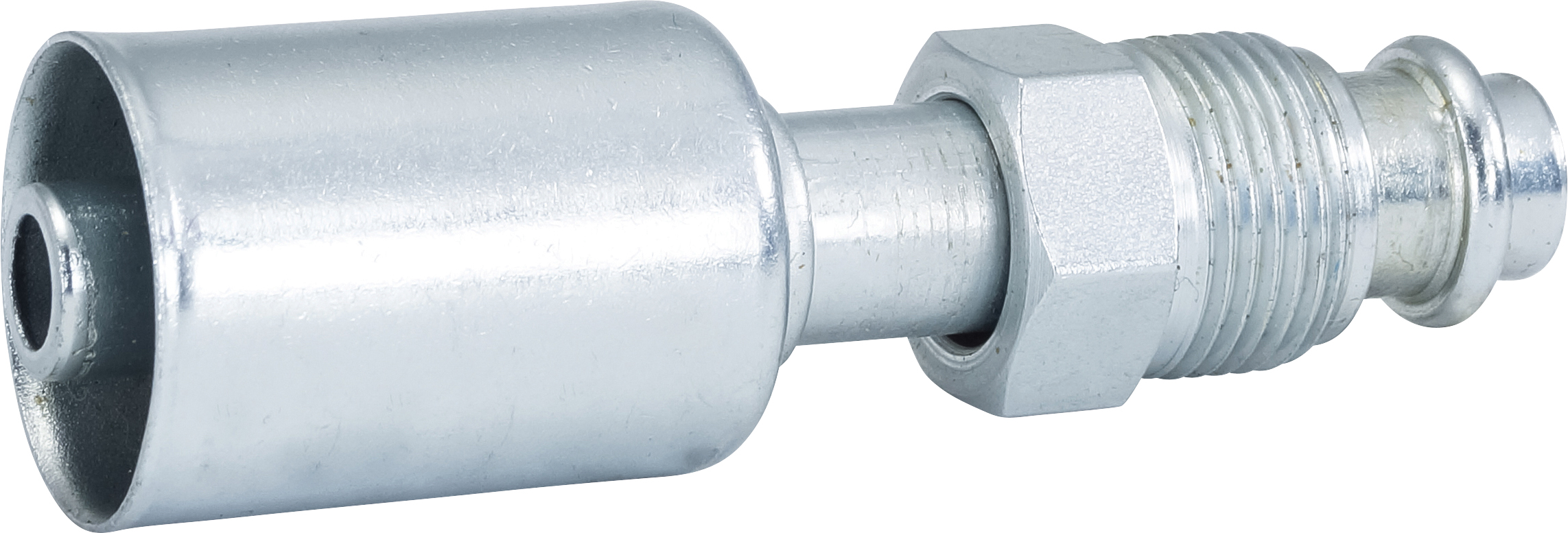 HOSE FITTING, BEADLOCK, MOR, STR, #8, STEEL, STANDARD