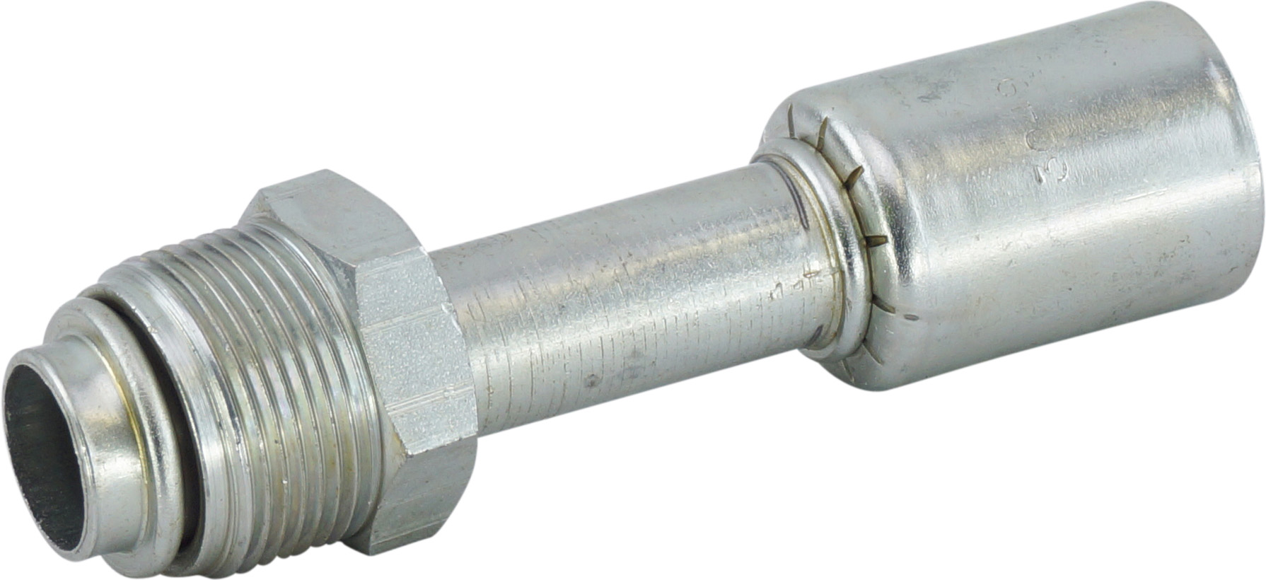 HOSE FITTING, BEADLOCK, MOR, STR, #12, STEEL, REDUCED