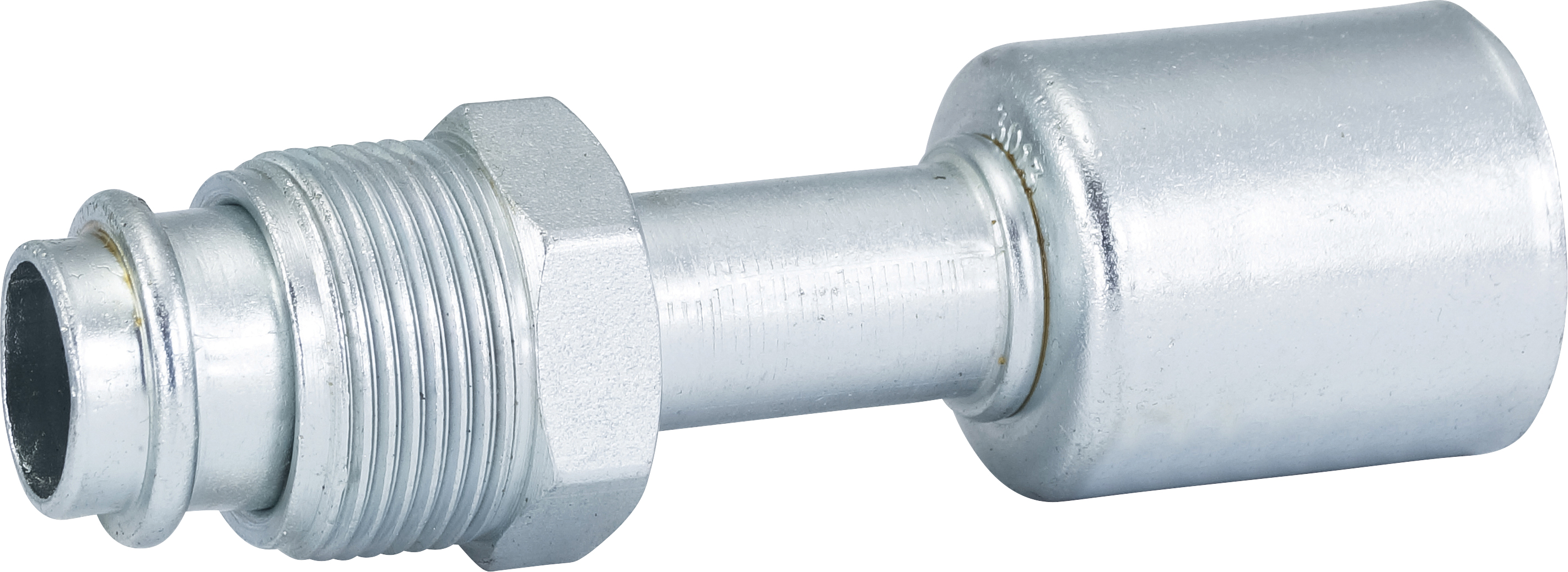 HOSE FITTING, BEADLOCK, MOR, STR, #12, STEEL, STANDARD