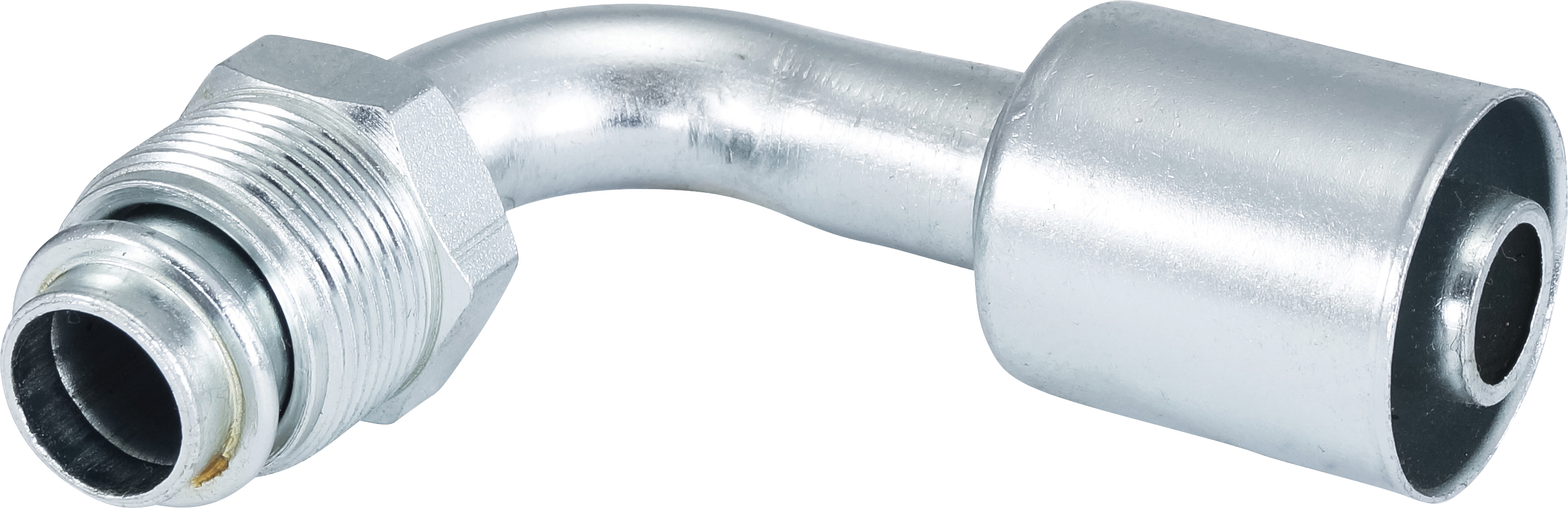 HOSE FITTING, BEADLOCK, MOR, 90 DEG, #12, STEEL, STANDARD