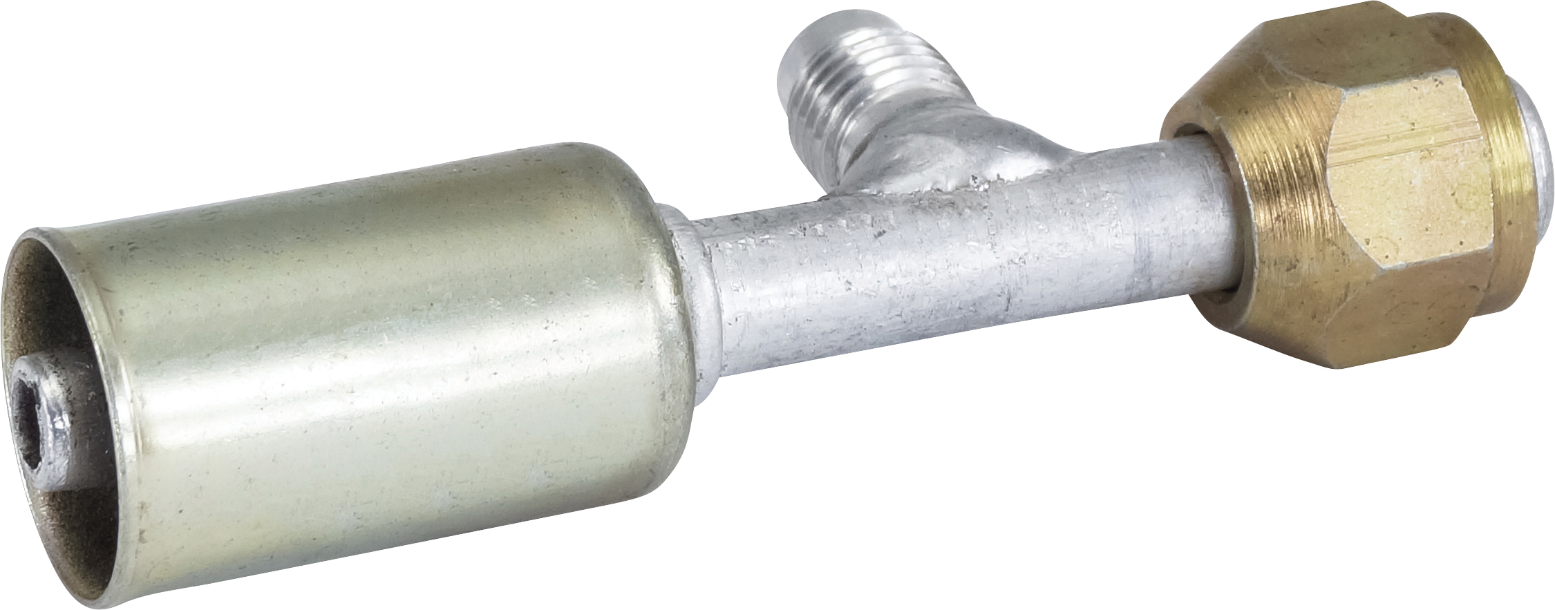 HOSE FITTING, BEADLOCK, FF, STR, #6, ALUMINIUM, STANDARD, R12 ACCESS