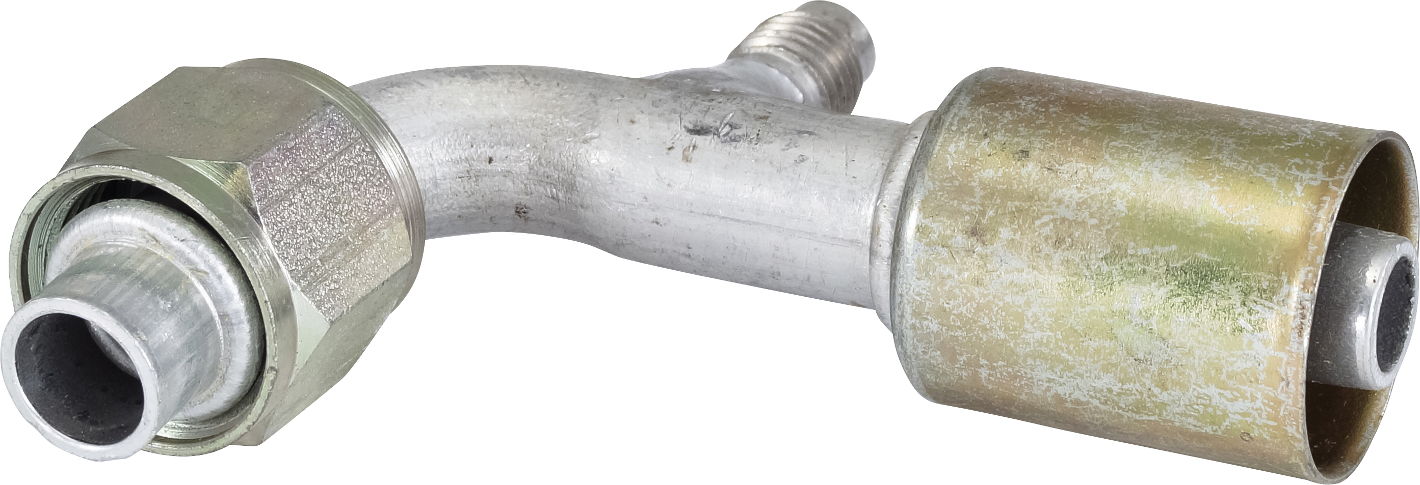HOSE FITTING, BEADLOCK, FOR, 90 DEG, #10, ALUMINIUM, STANDARD, R12 ACCESS