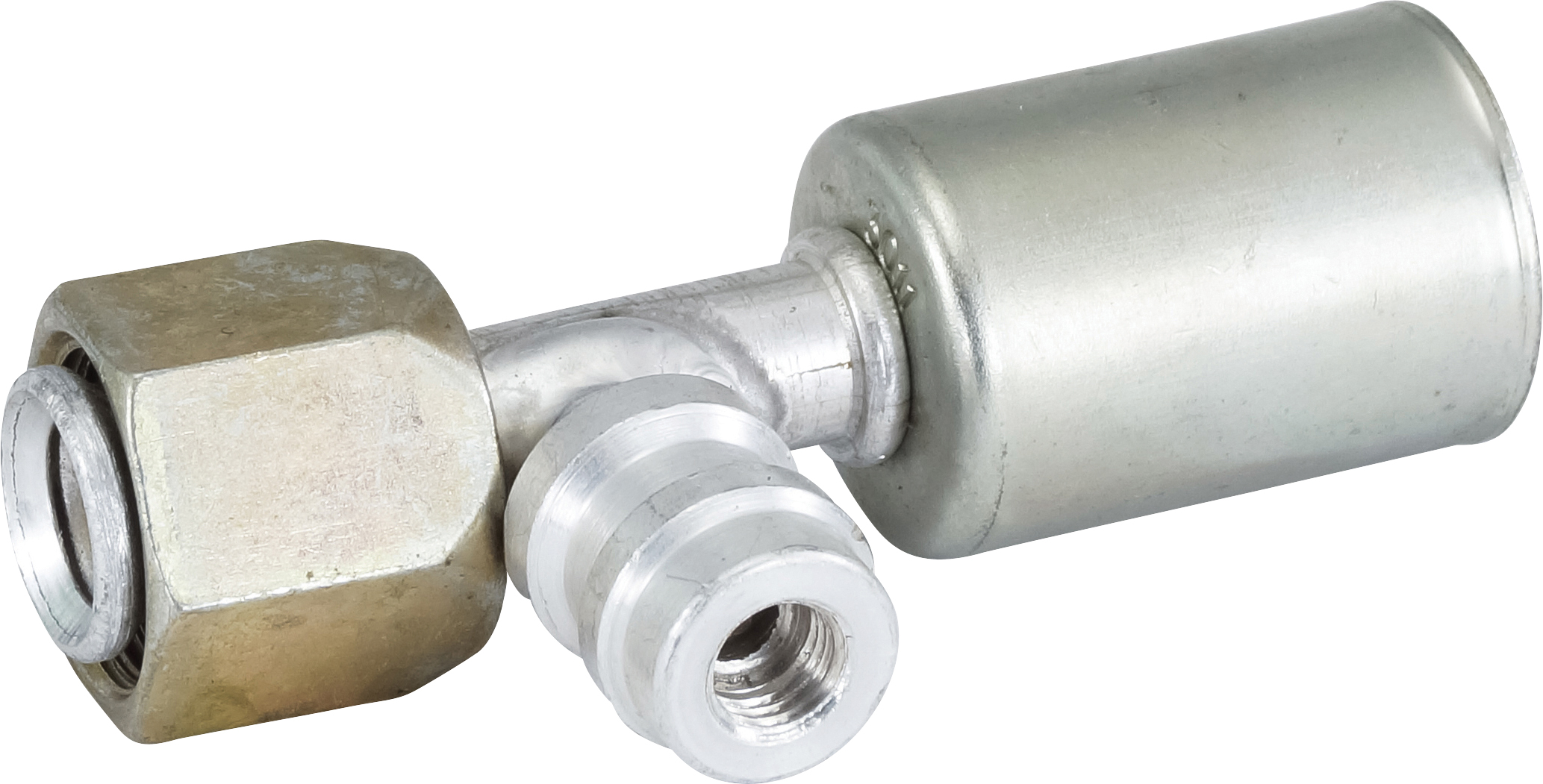 HOSE FITTING, BEADLOCK, FF, STR, #8, ALUMINIUM, STANDARD, R134A ACCESS