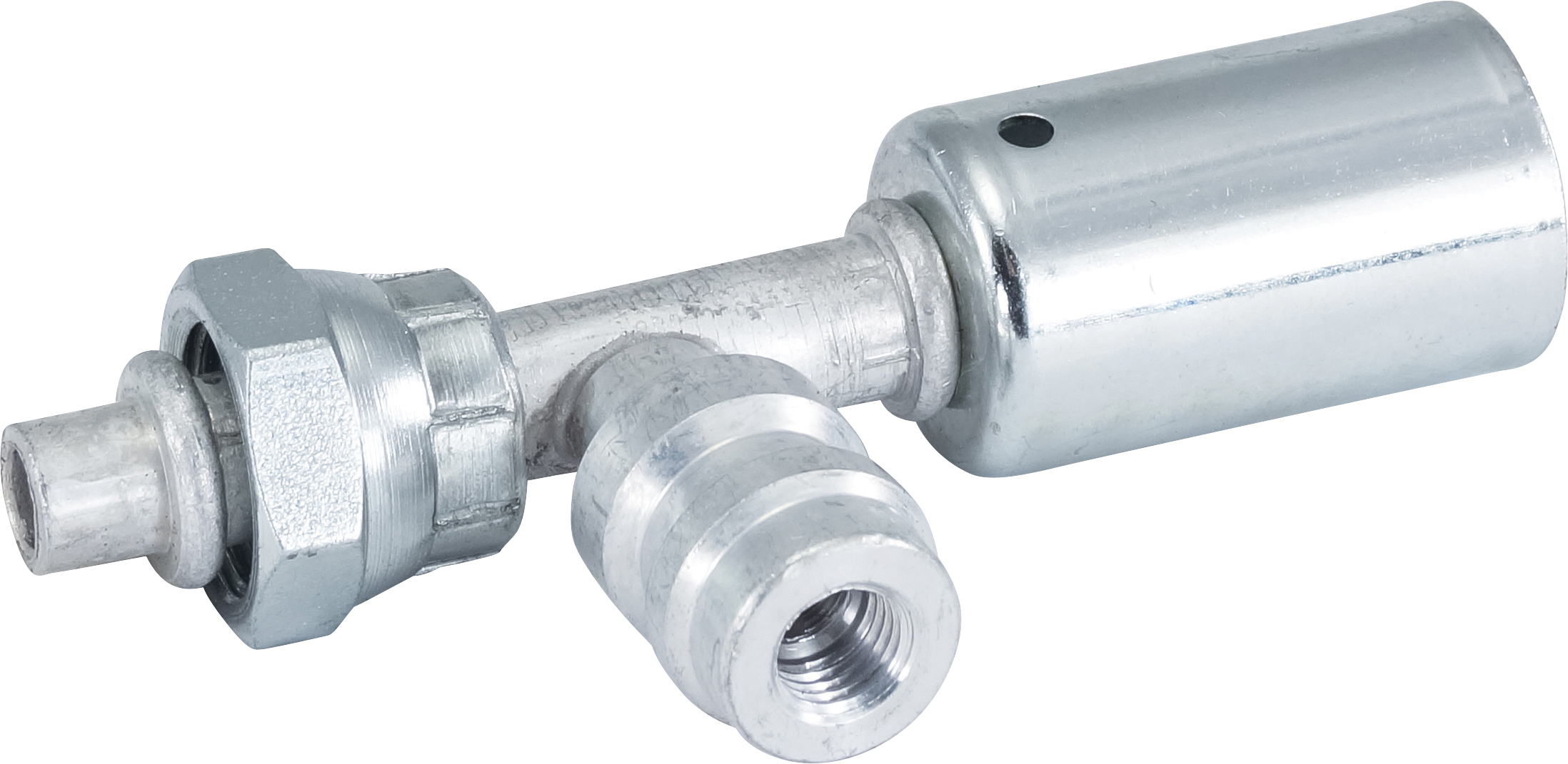 HOSE FITTING, BEADLOCK, FOR, STR, #6, ALUMINIUM, STANDARD, R134A ACCESS