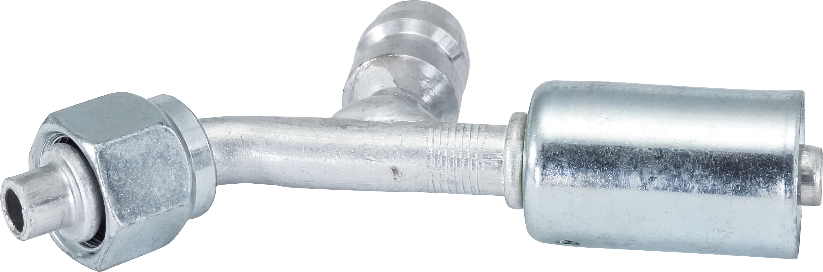 HOSE FITTING, BEADLOCK, FOR, 45 DEG, #6, ALUMINIUM, STANDARD, R134A ACCESS