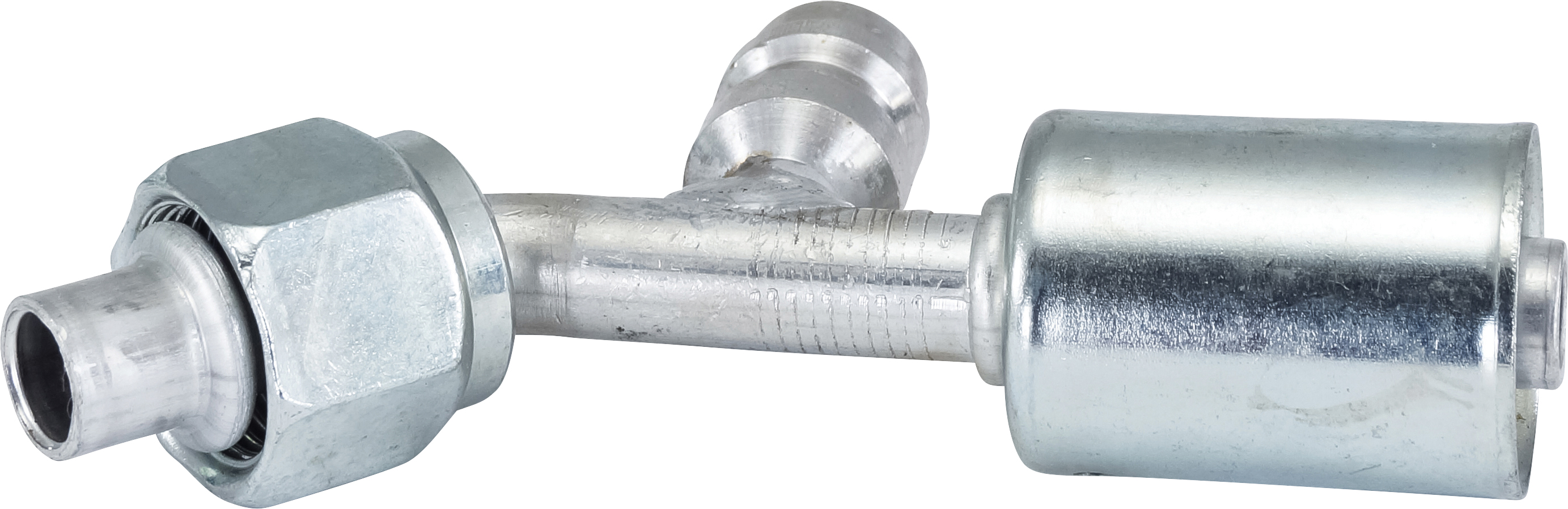 HOSE FITTING, BEADLOCK, FOR, 45 DEG, #8, ALUMINIUM, STANDARD, R134A ACCESS