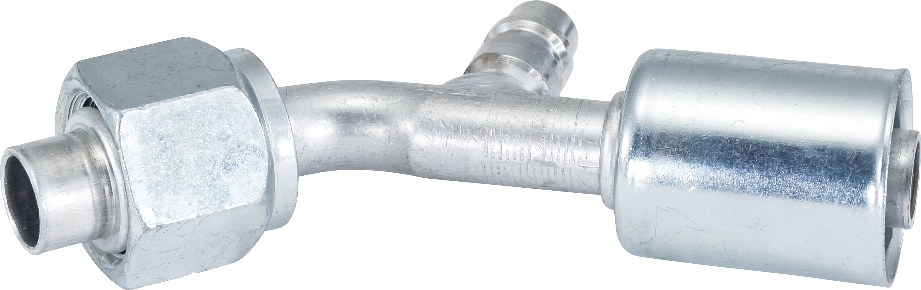 HOSE FITTING, BEADLOCK, FOR, 45 DEG, #10, ALUMINIUM, STANDARD, R134A ACCESS