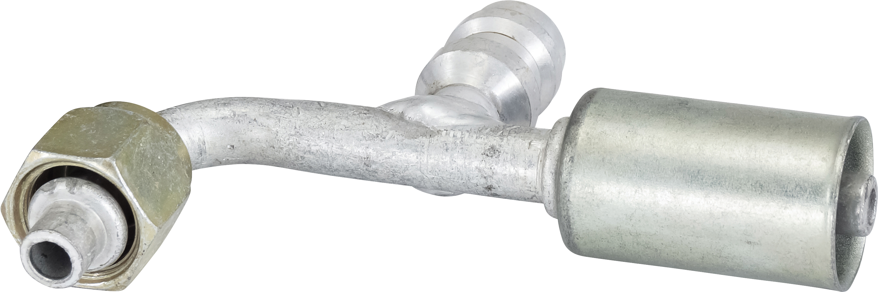 HOSE FITTING, BEADLOCK, FOR, 90 DEG, #6, ALUMINIUM, STANDARD, R134A ACCESS