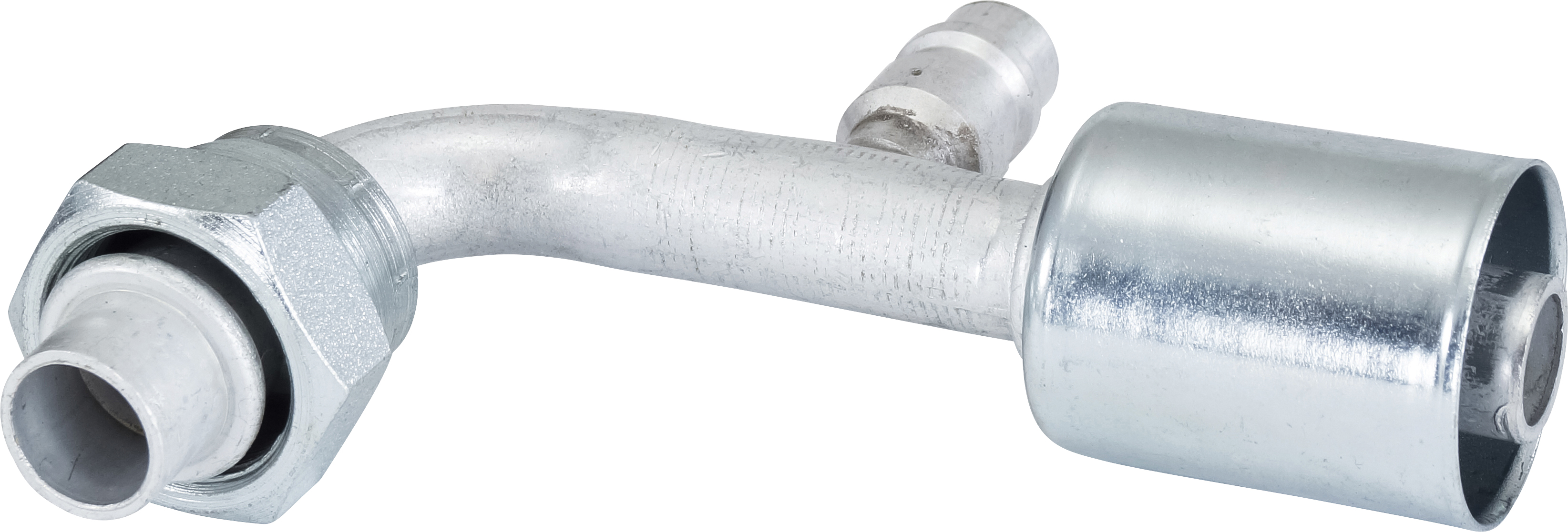 HOSE FITTING, BEADLOCK, FOR, 90 DEG, #10, ALUMINIUM, STANDARD, R134A ACCESS