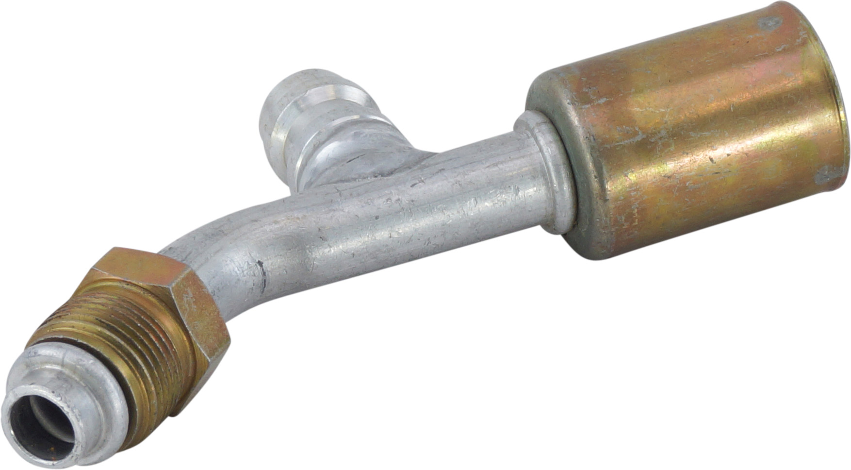 HOSE FITTING, BEADLOCK, MOR, 45 DEG, #8, ALUMINIUM, STANDARD, R134A ACCESS