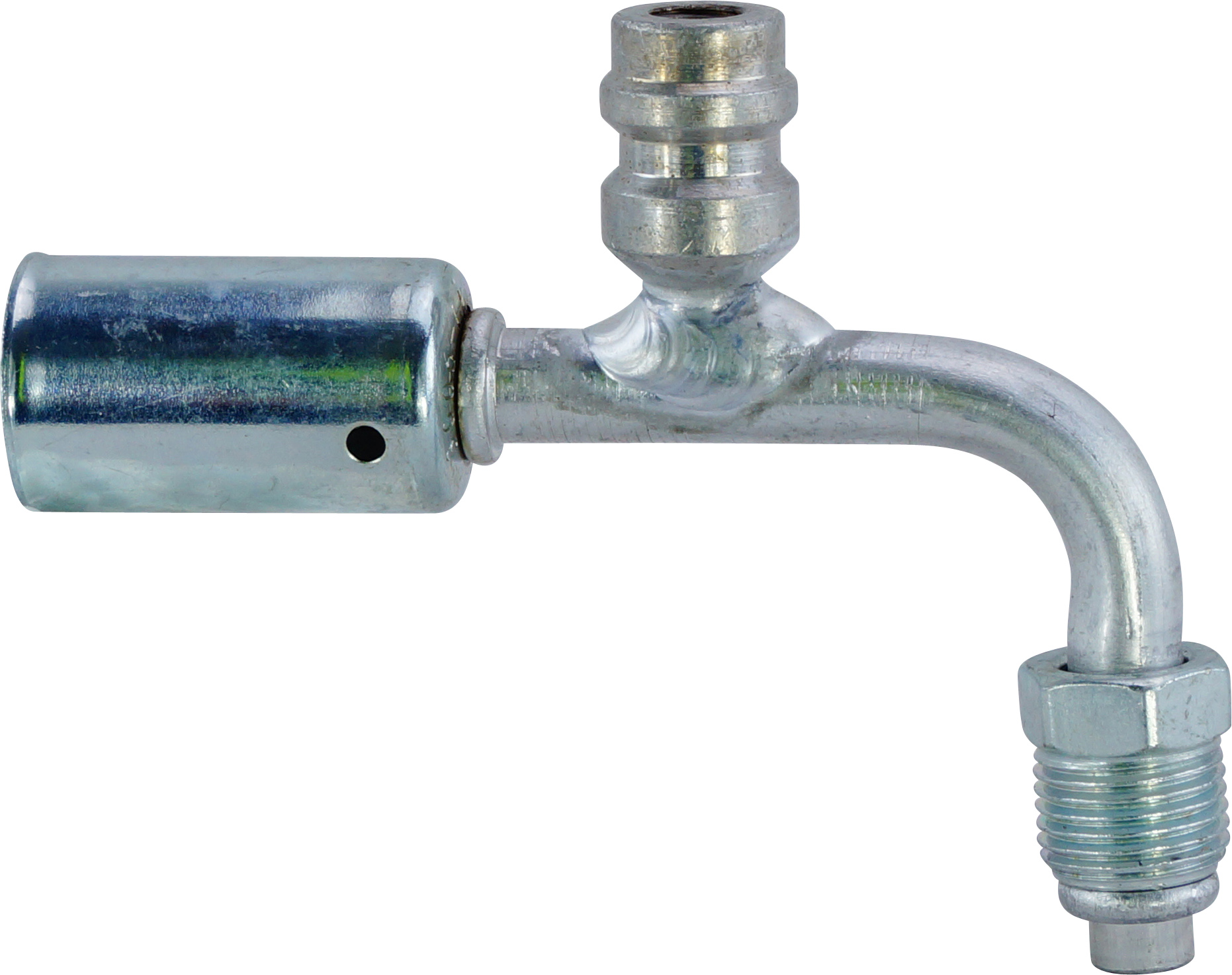 HOSE FITTING, BEADLOCK, MOR, 45 DEG, #6, ALUMINIUM, STANDARD, R134A ACCESS