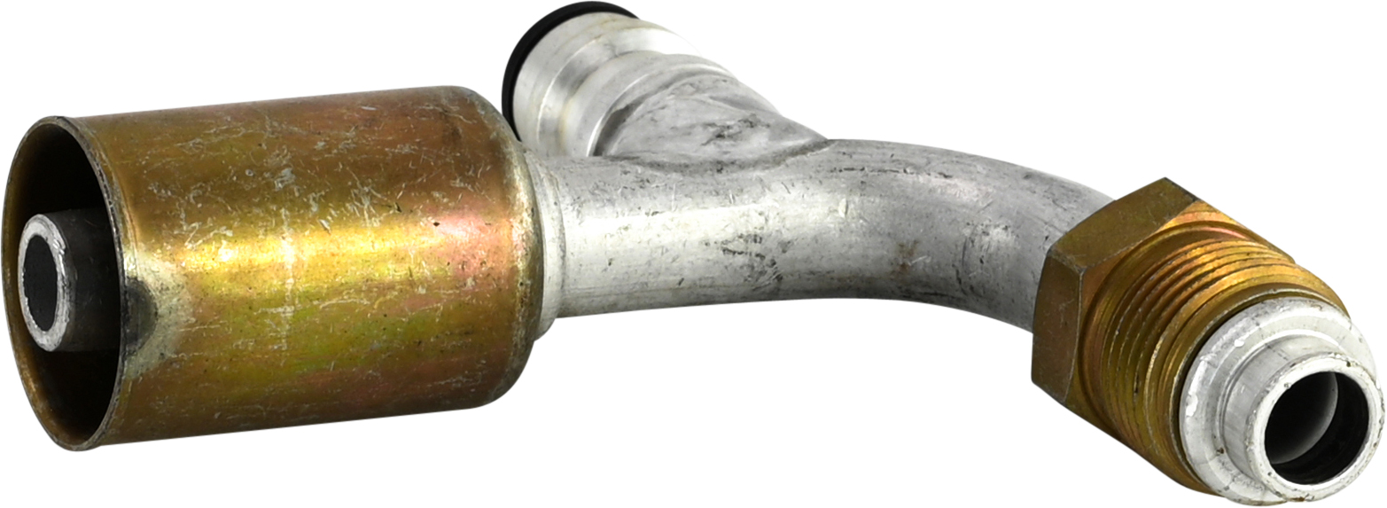 HOSE FITTING, BEADLOCK, MOR, 45 DEG, #8, ALUMINIUM, STANDARD, R134A ACCESS