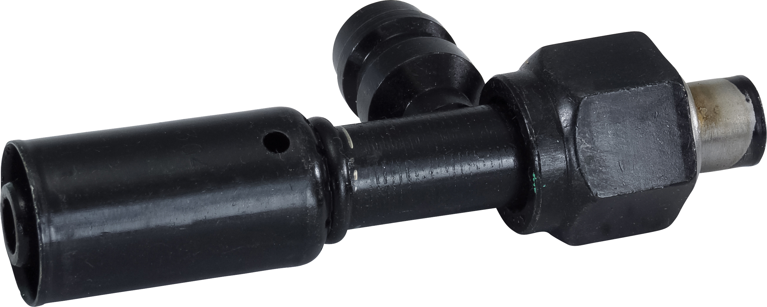HOSE FITTING, BEADLOCK, FOR, STR, #8, STEEL, REDUCED, R134A ACCESS
