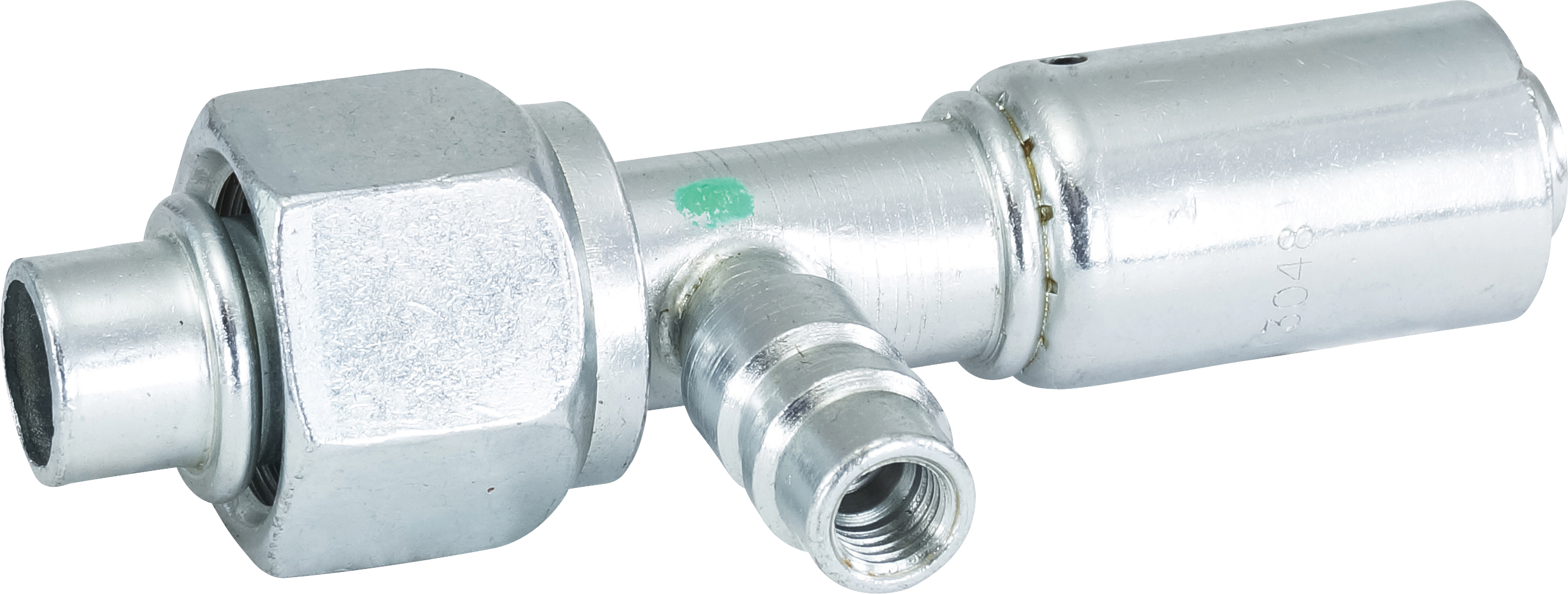 HOSE FITTING, BEADLOCK, FOR, STR, #10, STEEL, REDUCED, R134A ACCESS
