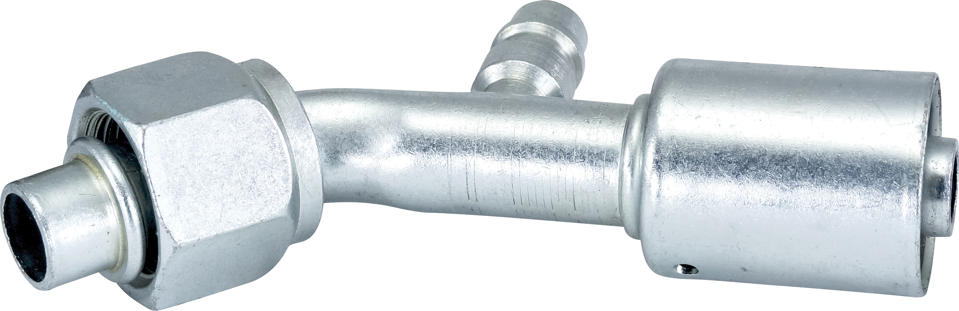 HOSE FITTING, BEADLOCK, FOR, 45 DEG, #10, STEEL, STANDARD, R134A ACCESS