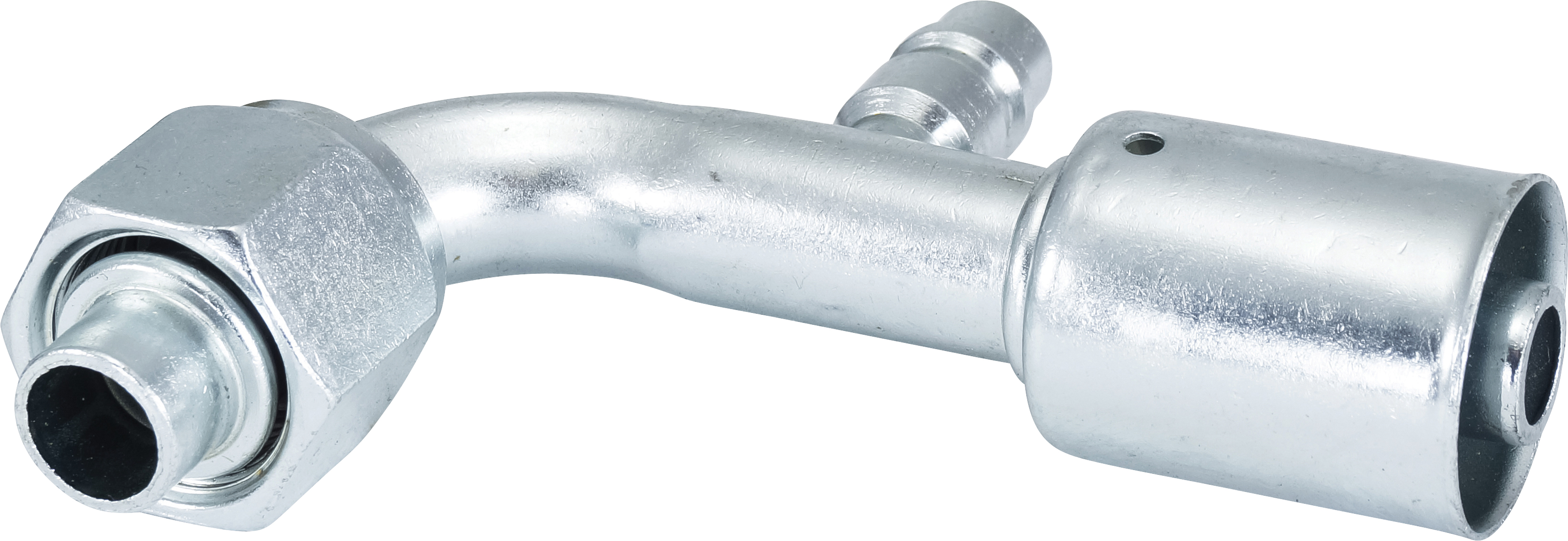 HOSE FITTING, BEADLOCK, FOR, 90 DEG, #10, STEEL, STANDARD, R134A ACCESS