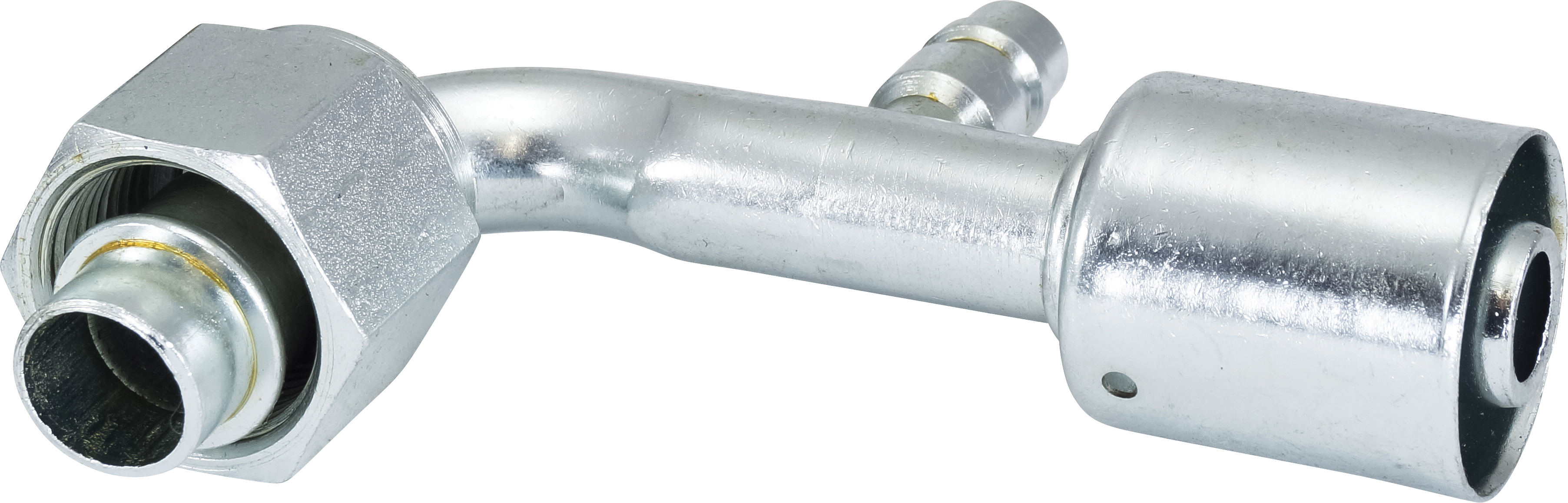 HOSE FITTING, BEADLOCK, FOR, 90 DEG, #12, STEEL, STANDARD, R134A ACCESS