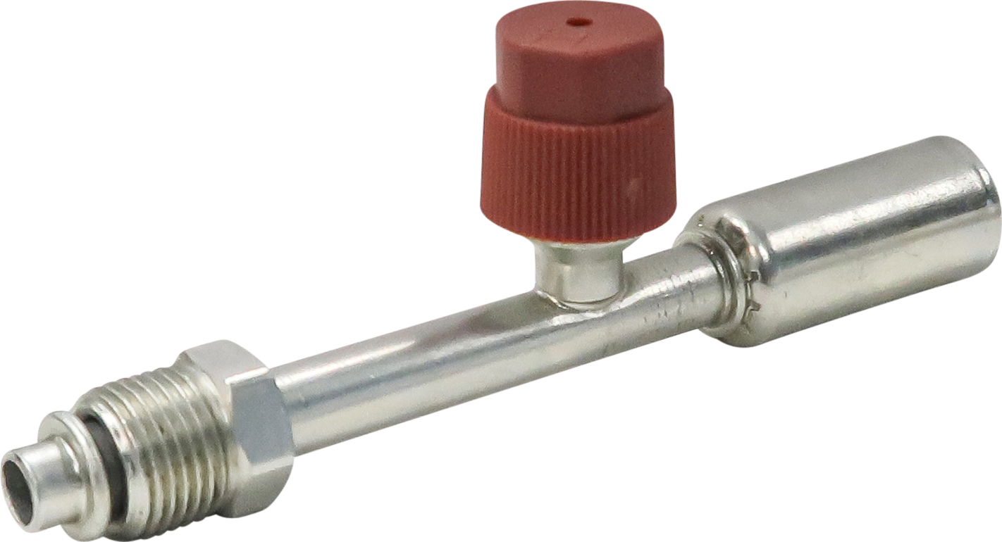 HOSE FITTING, BEADLOCK, MOR, STR, #6, STEEL, REDUCED, R134A ACCESS