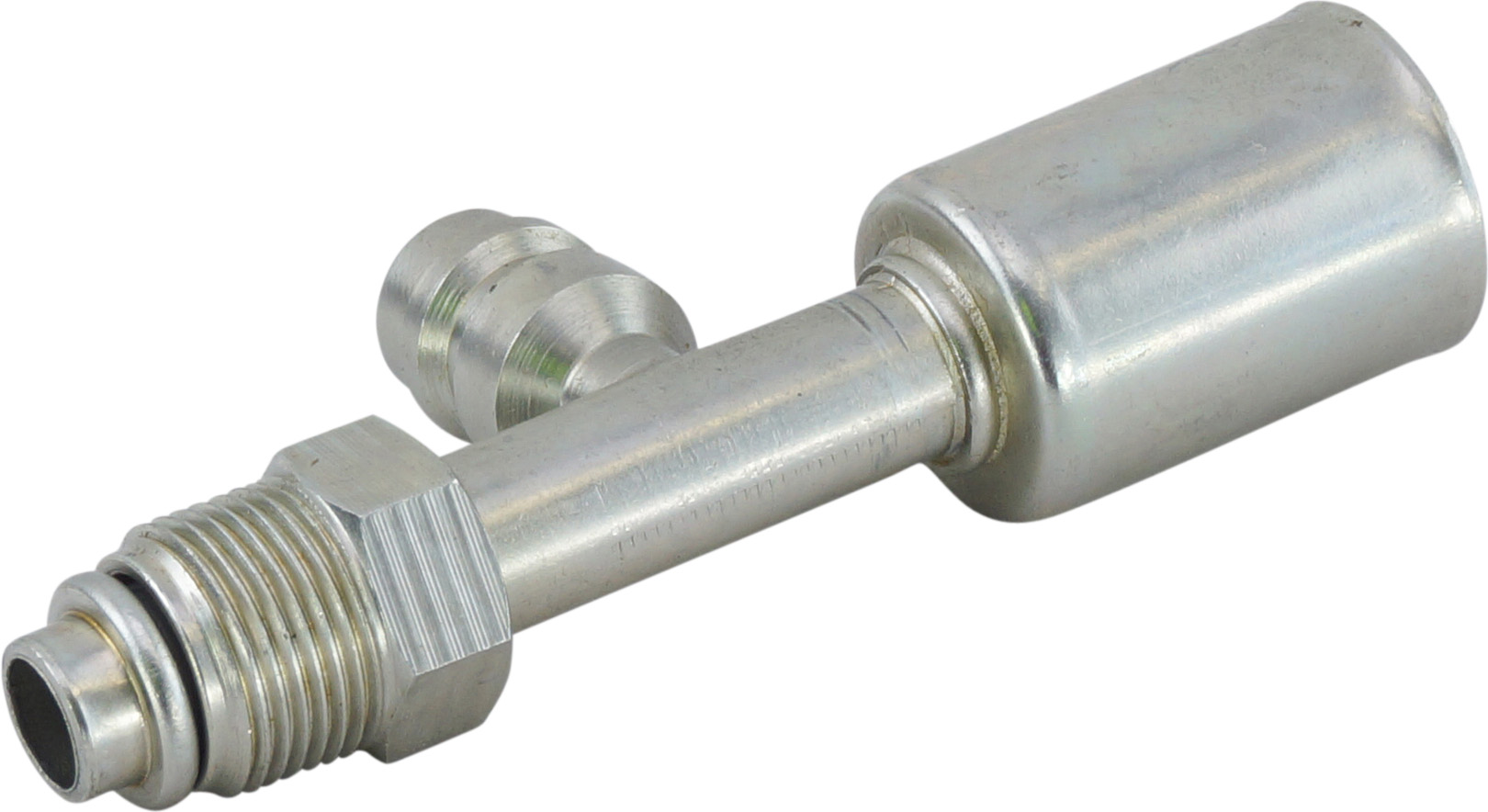 HOSE FITTING, BEADLOCK, MOR, STR, #8, STEEL, STANDARD, R134A ACCESS