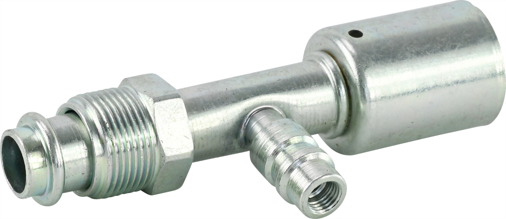 HOSE FITTING, BEADLOCK, MOR, STR, #10, STEEL, STANDARD, R134A ACCESS