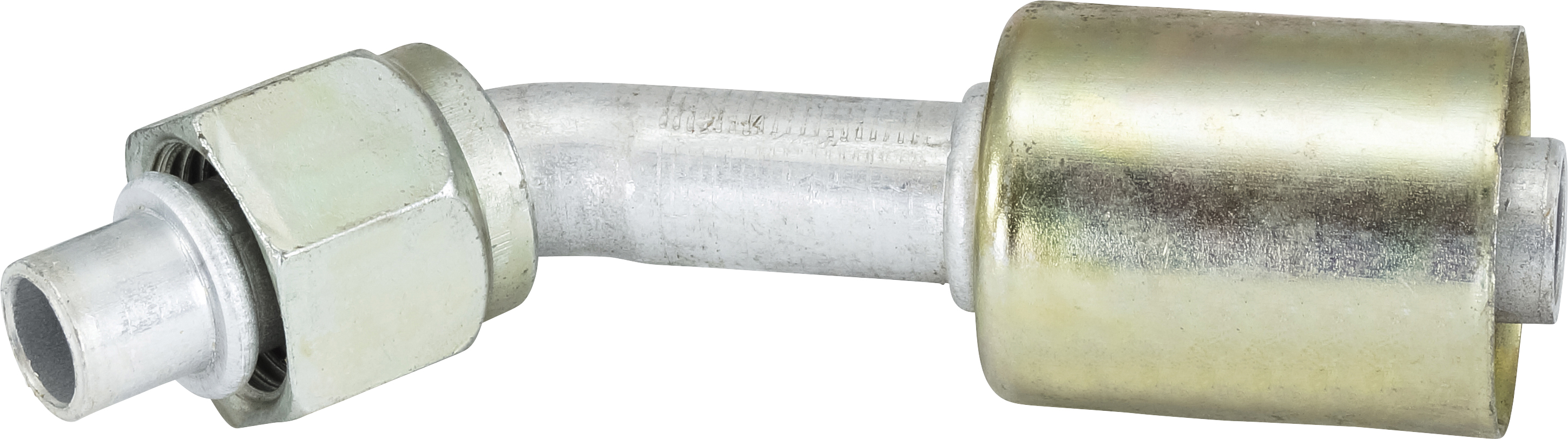 HOSE FITTING, BEADLOCK, FOR, 45 DEG, #8, #10, ALUMINIUM, STANDARD, STEP-UP