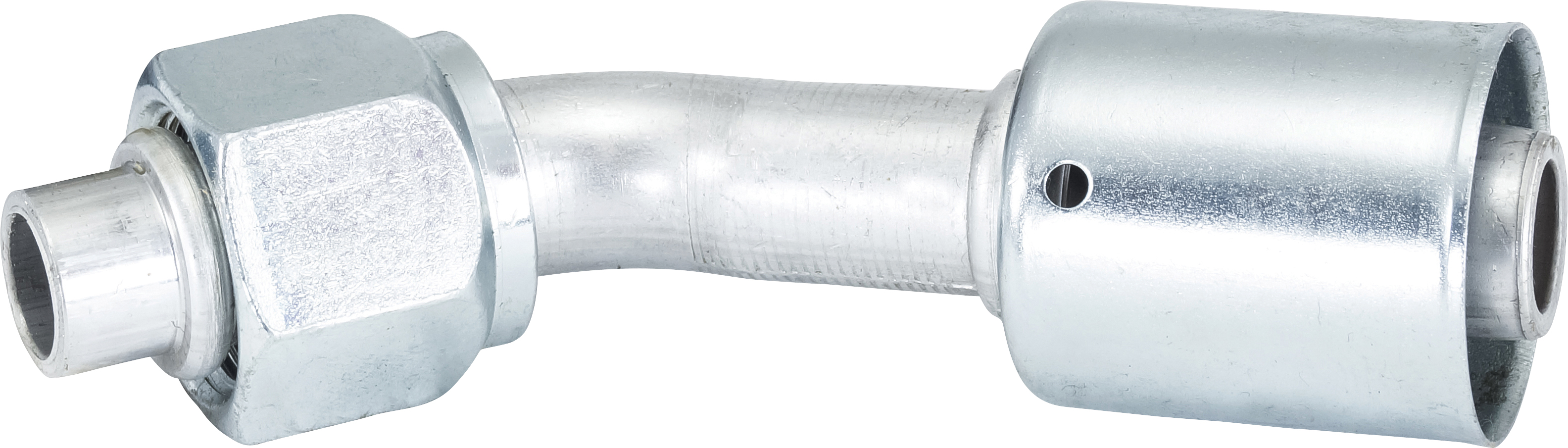 HOSE FITTING, BEADLOCK, FOR, 45 DEG, #10, #12, ALUMINIUM, STANDARD, STEP-UP