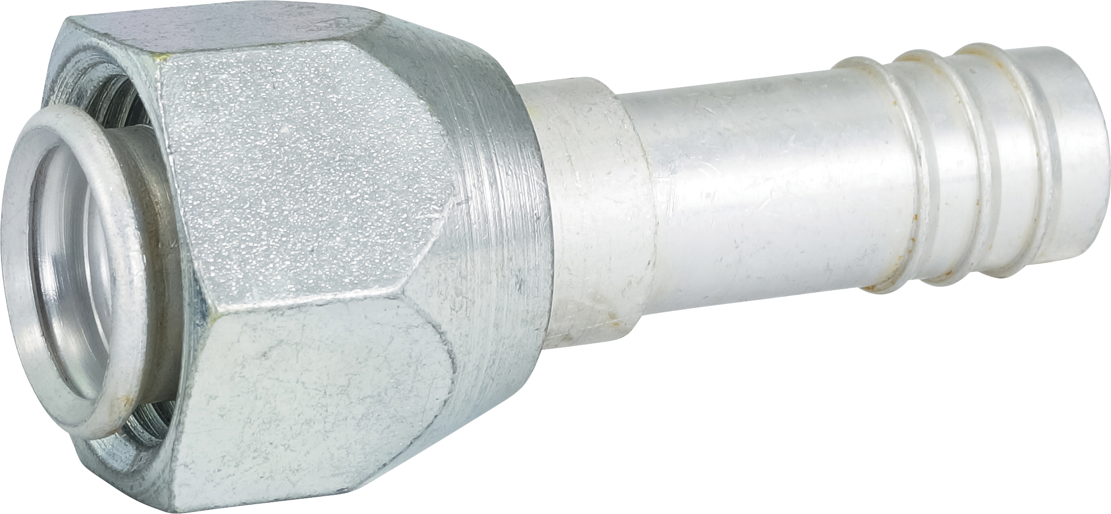HOSE FITTING, BARB, FF, STR, #12, ALUMINIUM