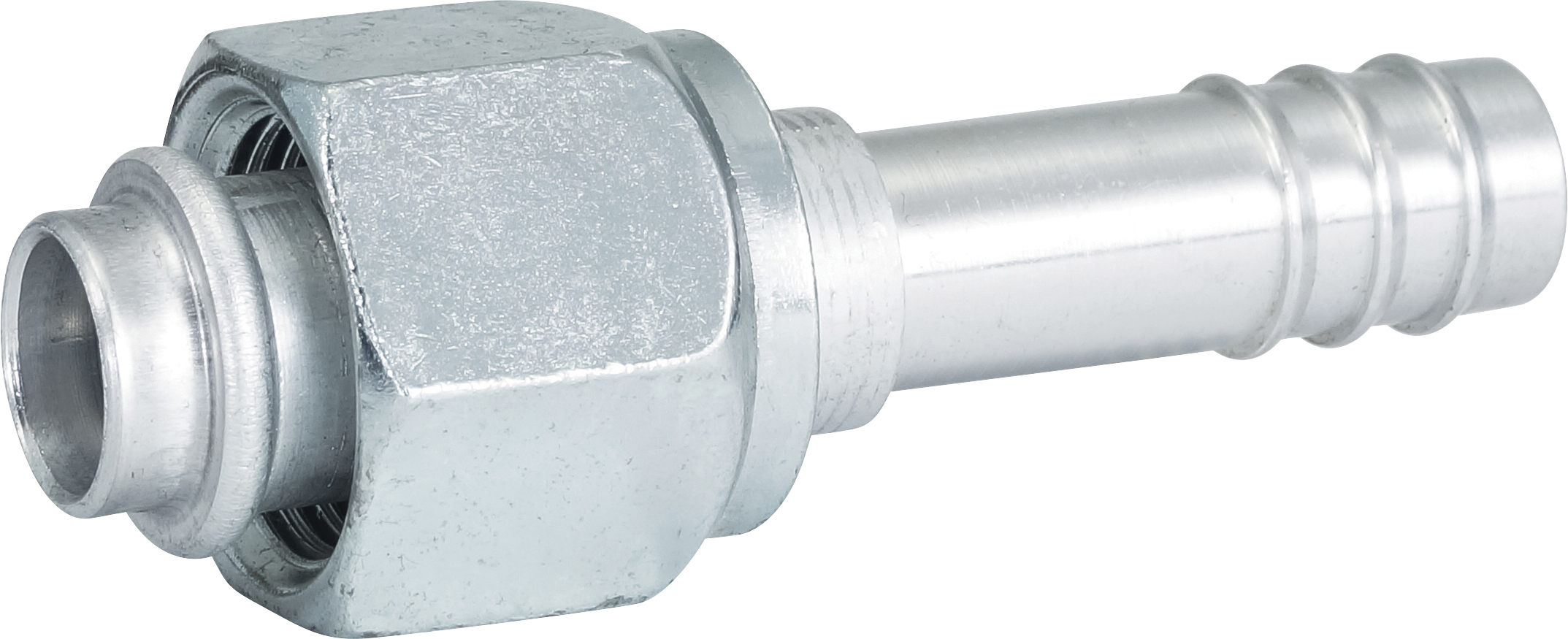 HOSE FITTING, BARB, FOR, STR, #10, ALUMINIUM
