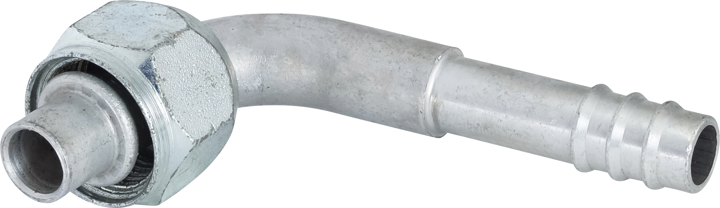 HOSE FITTING, BARB, FOR, 90 DEG, M20, #8, ALUMINIUM, METRIC