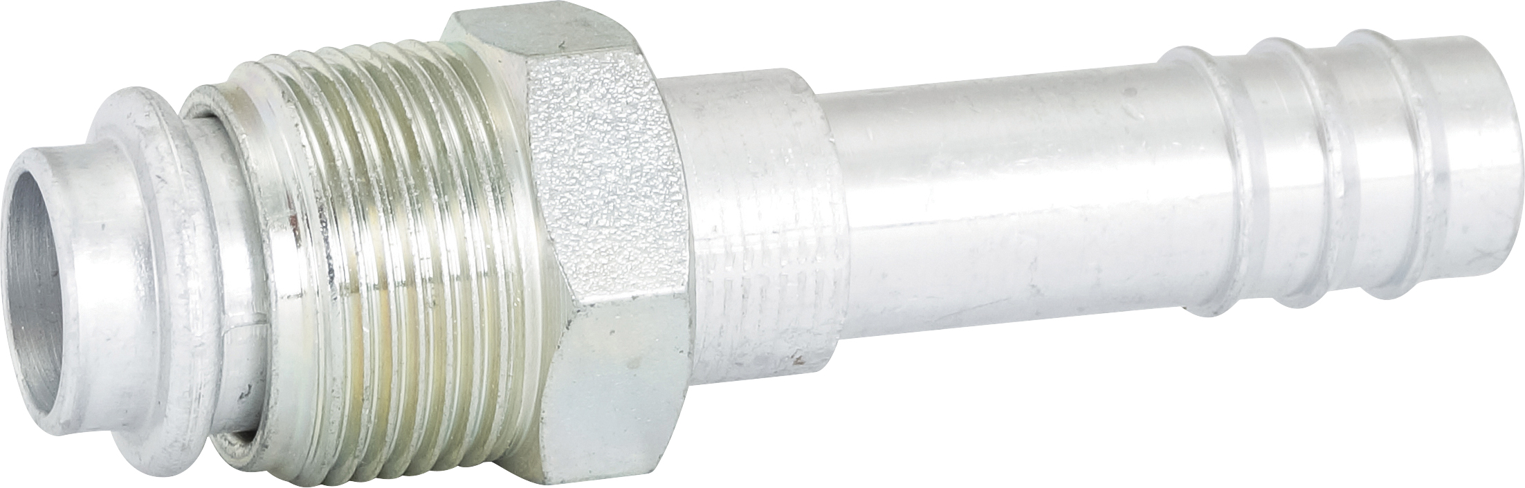 HOSE FITTING, BARB, MOR, STR, #10, ALUMINIUM