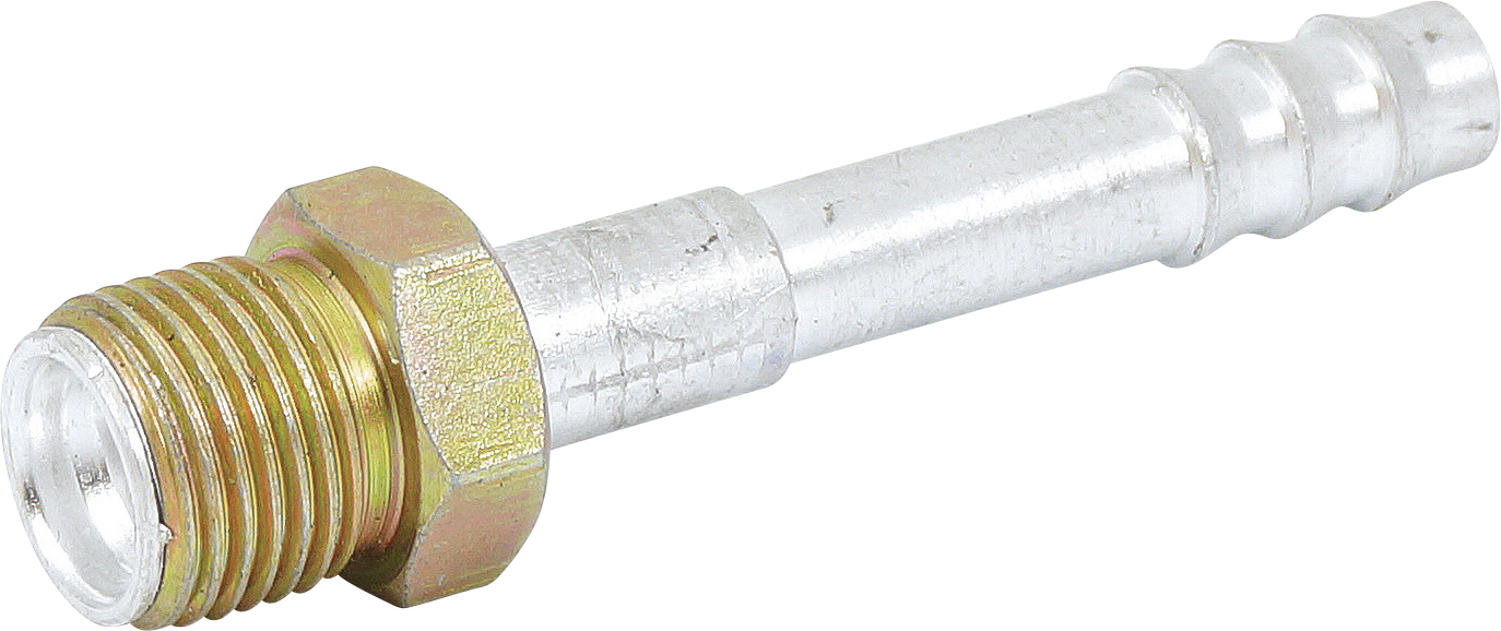 HOSE FITTING, BARB, MIO, STR, #6, ALUMINIUM