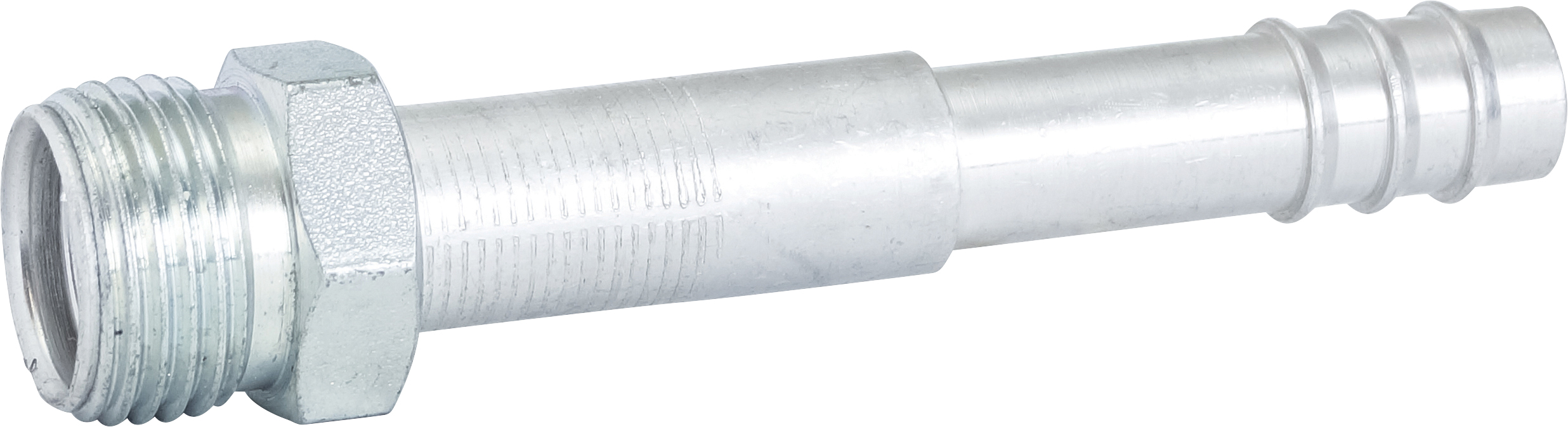 HOSE FITTING, BARB, MIO, STR, #8, ALUMINIUM