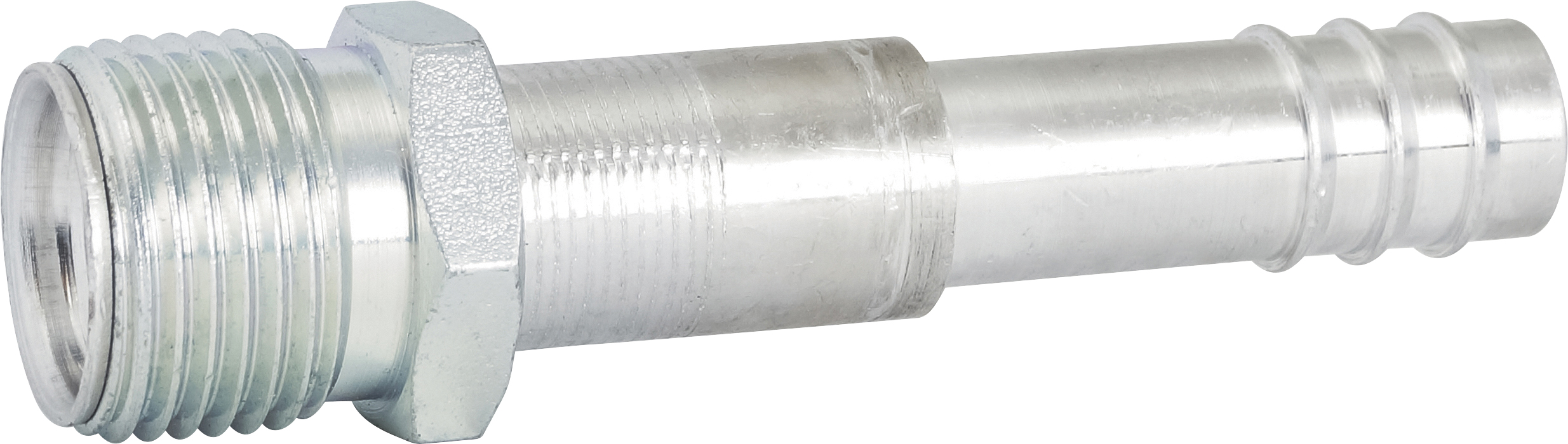 HOSE FITTING, BARB, MIO, STR, #10, ALUMINIUM