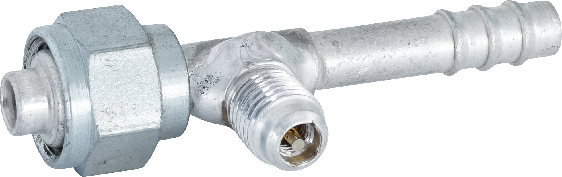 HOSE FITTING, BARB, FOR, STR, #6, ALUMINIUM, R12 ACCESS