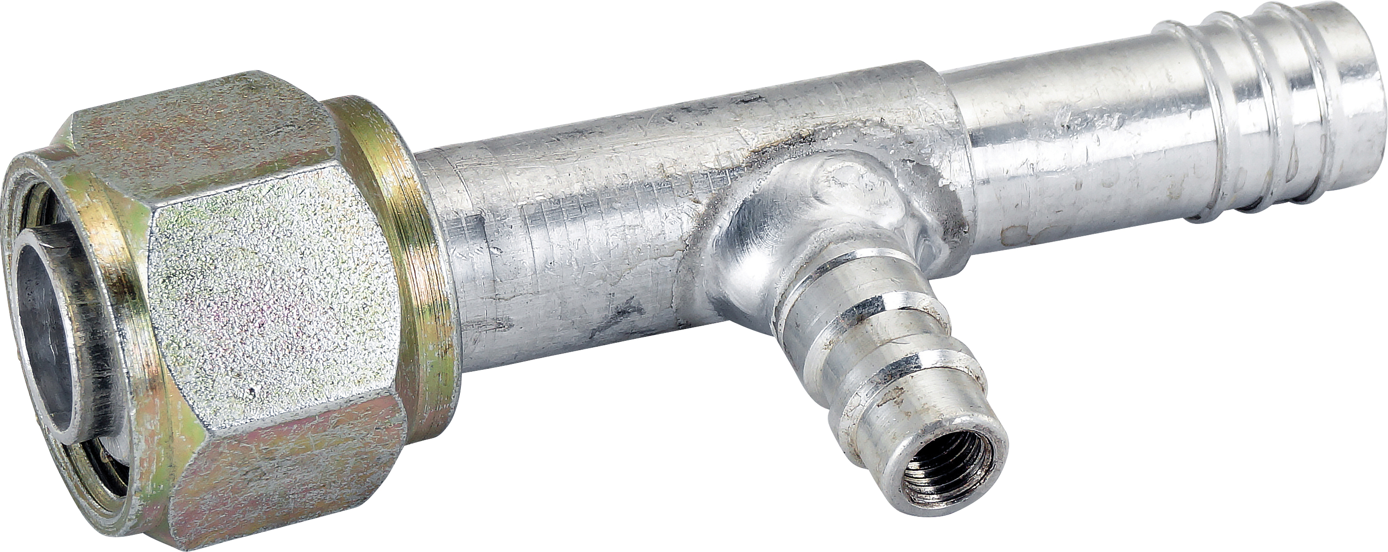 HOSE FITTING, BARB, FOR, STR, #12, ALUMINIUM, R134A ACCESS