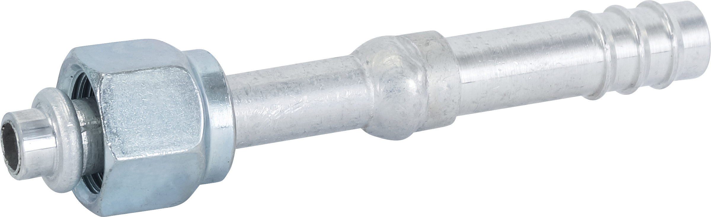 HOSE FITTING, BARB, FOR, STR, #6, #8, ALUMINIUM, STEP-UP