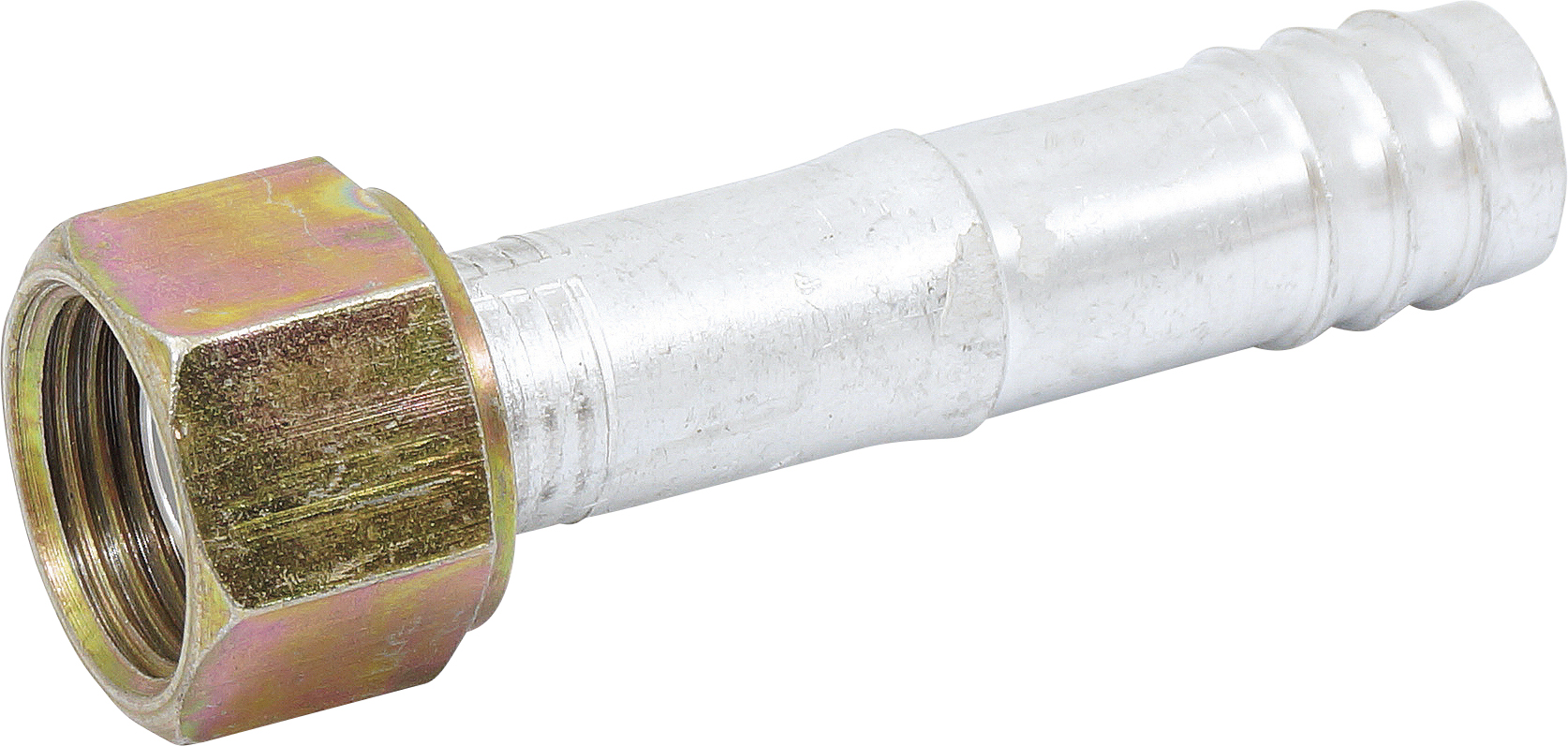 HOSE FITTING, BARB, FOR, STR, #10, #12, ALUMINIUM, STEP-UP