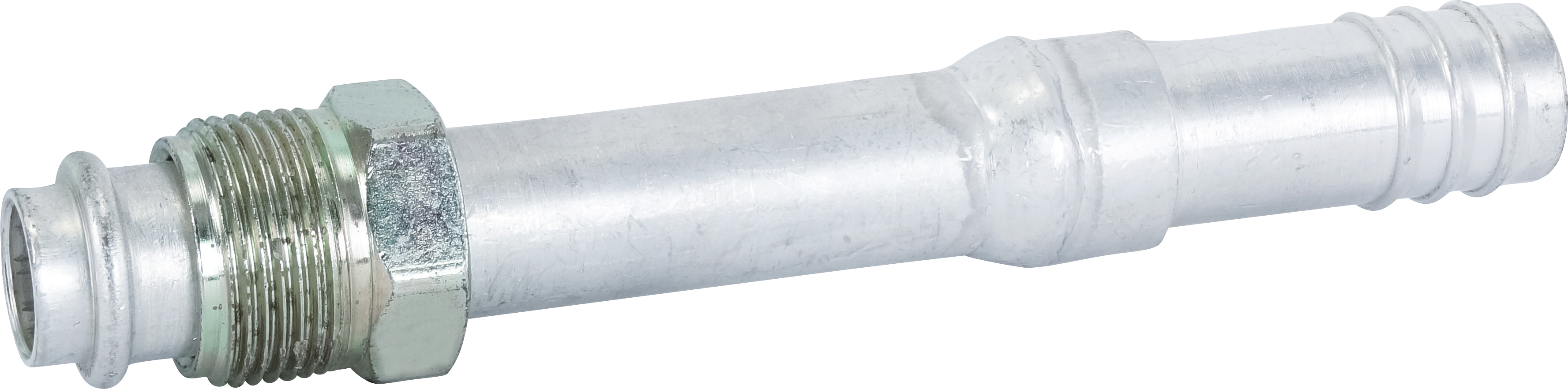 HOSE FITTING, BARB, MOR, STR, #10, #12, ALUMINIUM, STEP-UP