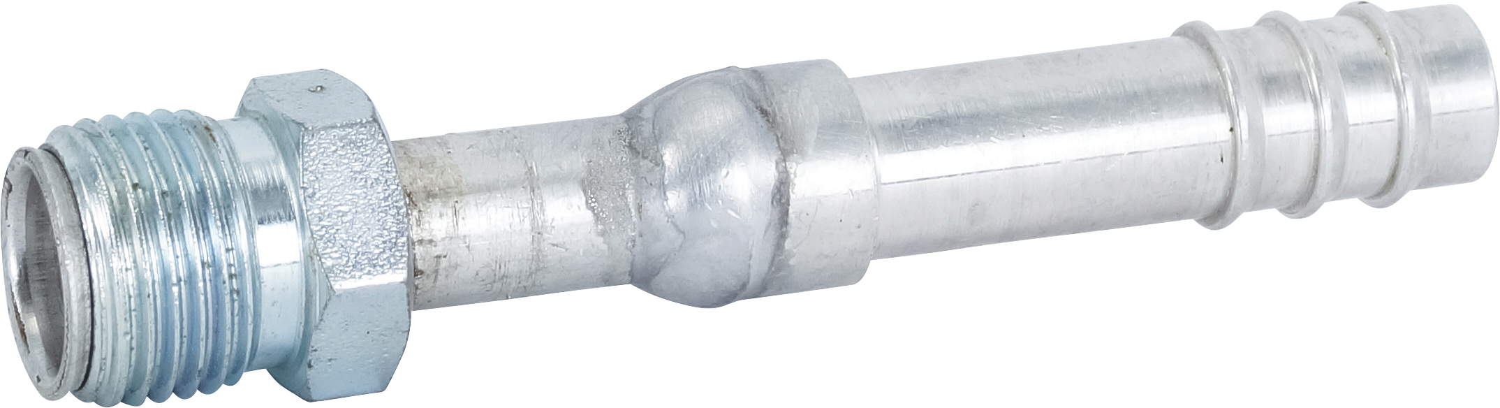 HOSE FITTING, BARB, MIO, STR, #6, #8, ALUMINIUM, STEP-UP